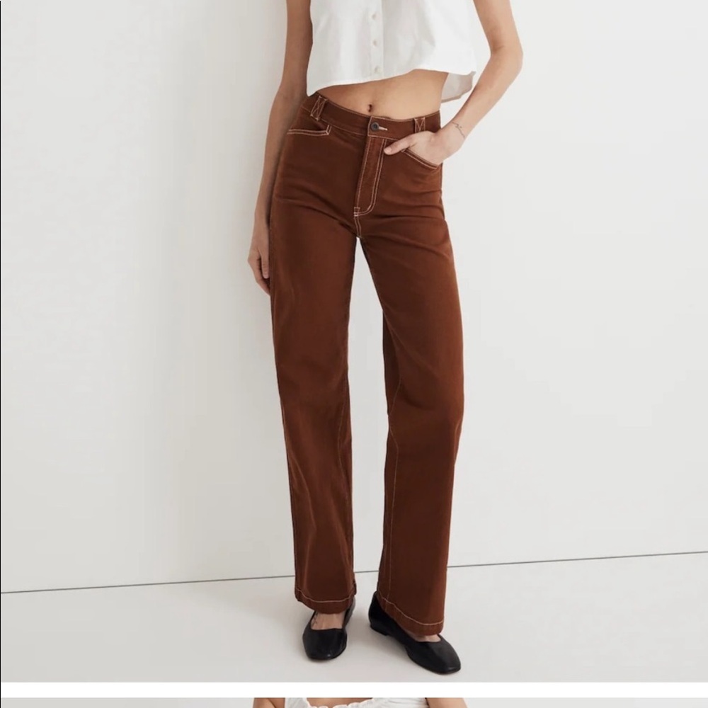 madewell emmett pants size 24